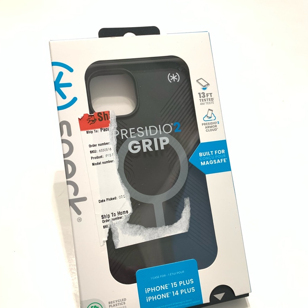 Speck Presidio2 Grip Black iPhone 14 Plus Case